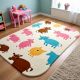 Handtufted Colorful Farm Friends Wool Rug