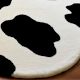 Handtufted Cow Print Cozy Wool Rug