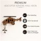 Natural Wooden Helicopter Design Adhesive Wall Hook