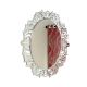 Oval Leaf Filigree Mirror