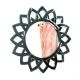 Black Petal Bloom Mirror