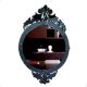 Black Crest Accent Mirror