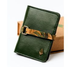 Vegan Leather Cardholder With Gold Clasp