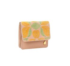 Vibrant Swirl Patterned Vegan Leather Cardholder