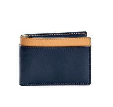 Refined Vegan Leather Mens Wallet With Border