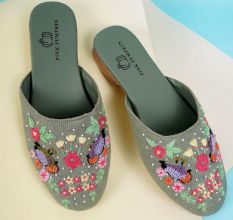 Vibrant Embroidered Mules for Casual Bohemian Style