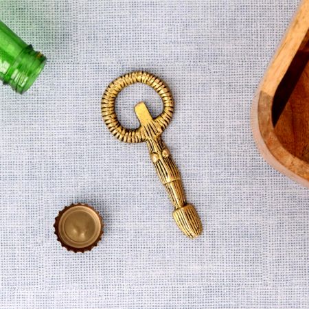 Brass Bottle Opener Handmade Tribal Design