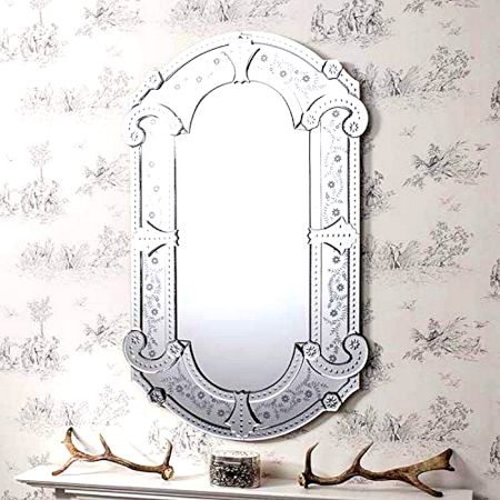 Curved Panel Fancy Mirror