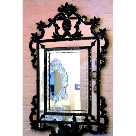 Silver Blossom Console Mirror