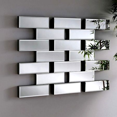 Brick Pattern Elegance Mirror