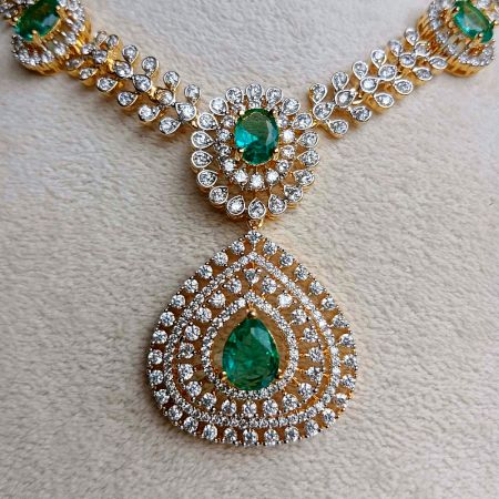 Handcrafted Lustrous Layered Necklace Jewellery Set
