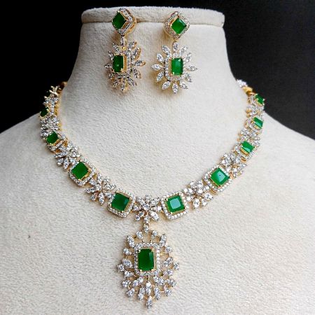 Handmade Royalty Jewel Necklace Jewellery Set
