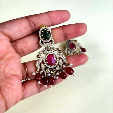Handcrafted Timeless Floral Jhumka Earrings Design