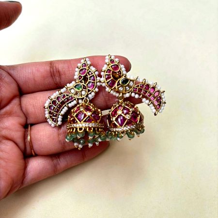 Handmade Exquisite Opal Hoop Earrings Design