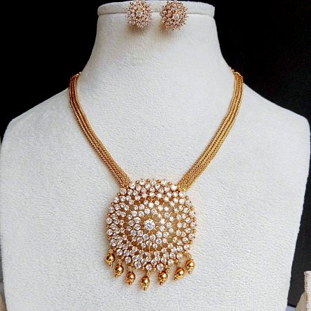Handcrafted Ethnic Petal Necklace Jewellery Set