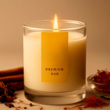 Premium Oud Essence Rich Scented Soy Wax Candle