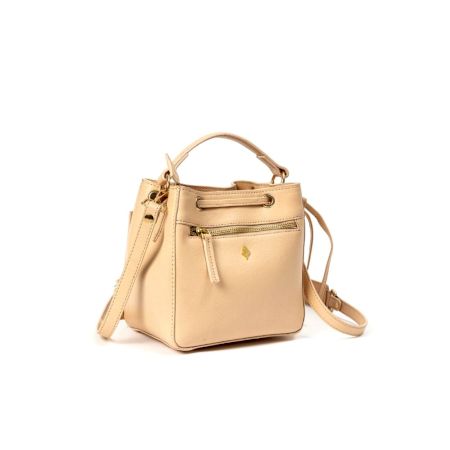 Leather Sling Bag Adorned With Intricate Tribal Pattern