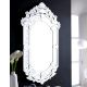 White Floral Regal Mirror