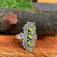 Handmade Peridot 925 Sterling Silver Ring