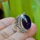Dainty Amethyst 925 Sterling Silver Ring Handmade Boho Jewelry Dainty