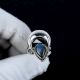 Handmade 925 Sterling Silver Labradorite Ring Crescent Moon Design for Women
