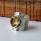Citrine Gemstone Designer 925 Sterling Silver Ring Handmade Boho Jewelry