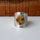 Citrine Gemstone Designer 925 Sterling Silver Ring Handmade Boho Jewelry