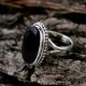 Black Onyx Gemstone Ring 925 Sterling Silver Handmade Jewelry for Women
