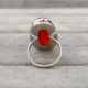 Carnelian Cabochon 925 Sterling Silver Ring Handmade Boho Jewelry