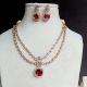 Handmade Regal Thread Necklace Jewellery Set