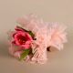 Charming Pink Crochet Blossoms With Frilly Tulle
