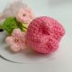 Pink Crochet Tulip Charming Frilly Tulle With Ivory Accent