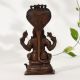 Vintage Copper Goddess Mariamman Statue with Serpent Canopy