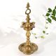 Antique Brass Heritage Oil Lamp Stand Decor