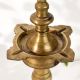Antique Brass Heritage Oil Lamp Stand Decor
