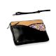Black Crossbody Vegan Leather Laptop Sleeve