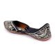 Handcrafted Embroidered Black Beige Jutti for Festive