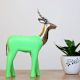 Handcrafted Green Mango Wooden Metal Deer Figurine