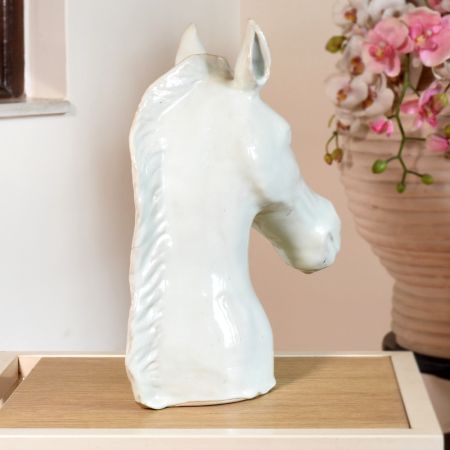 Handmade Ceramic Horse Sculpture by Artist Meena Vohra