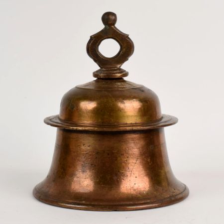 Vintage Bell Metal Temple Hanging Bell in Himalayan Art