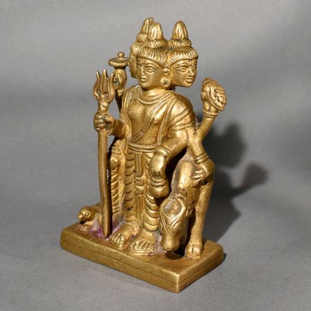 Handmade Brass Lord Dattatreya Divine Statue for Prayer Room
