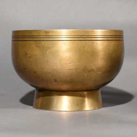 Traditional Himachal Handmade Brass Puja Kumkum Bowl