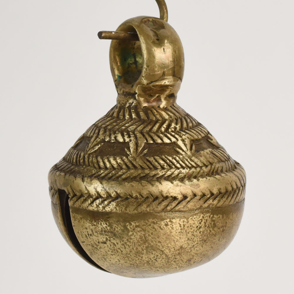 Vintage Northern Indian Bell Metal Cow Bell for Decoration