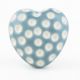 Grey Heart Etched Ceramic Knob