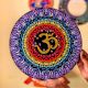 Handpainted Zen Chakra Om Wooden Mandala Wall Art