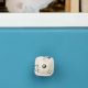 Handcrafted Ceramic Cream Square Cabinet Knob