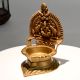 Vintage Brass Gajalakshmi Deepam for Traditional Puja
