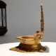 Vintage Brass Gajalakshmi Deepam for Traditional Puja