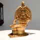 Handcrafted Gajalakshmi Brass Diya for Home Puja Rituals