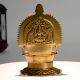 Handcrafted Gajalakshmi Brass Diya for Home Puja Rituals